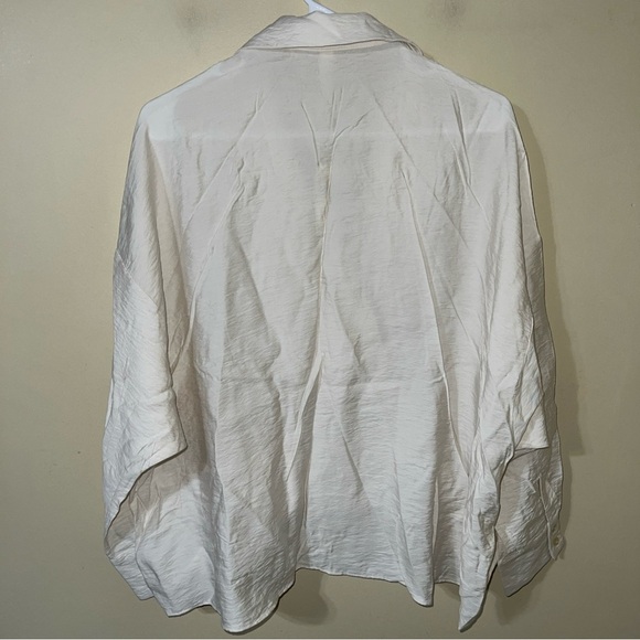 Anthropologie The Dylon Long-Sleeve Wide-Placket Top Medium NWT - Picture 6 of 7